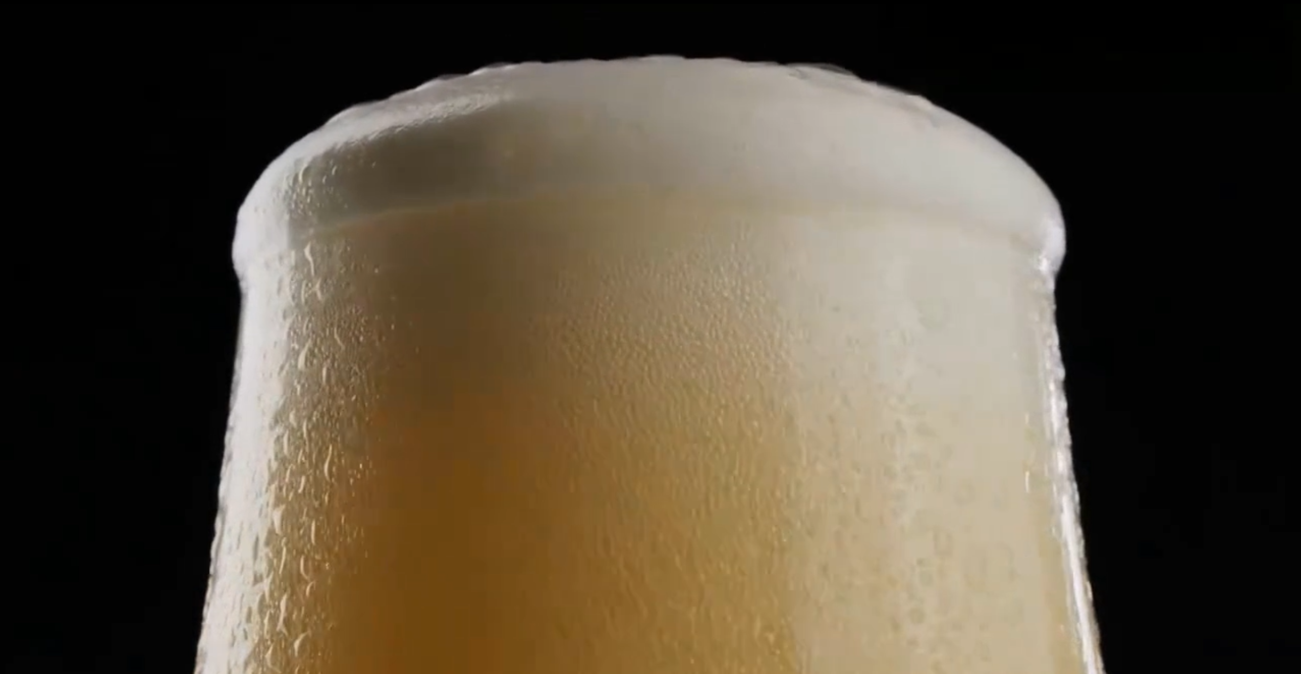 啤酒的喉韵从泡沫开始